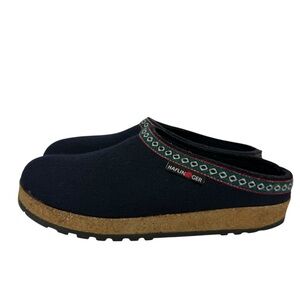 Haflinger Wool Clogs Navy Blue Size EU 40 US 9